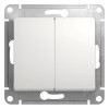 Переключатель Schneider Electric Glossa GSL000165 2 клавиши белый