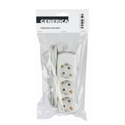 Удлинитель IEK Generica WYP10-10-03-05-Z-G с заземлением 3*5 м
