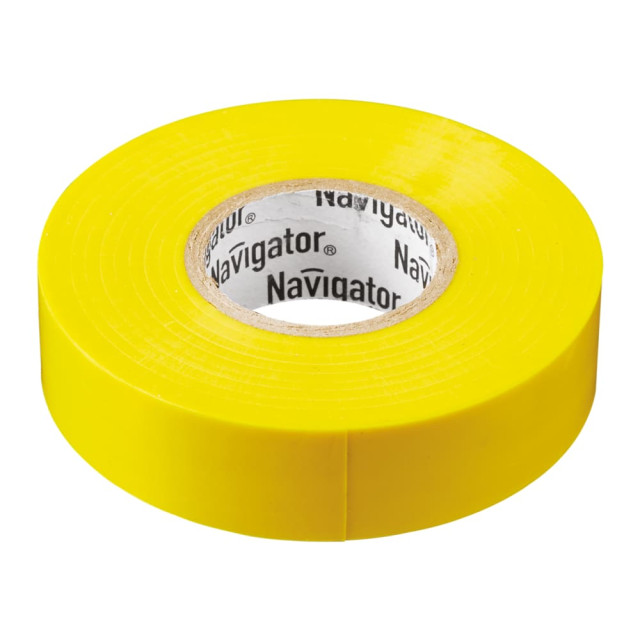 Изолента Navigator 71 105 NIT-B15-20/Y жёлтая Изолента Navigator 71 105 NIT-B15-20/Y жёлтая