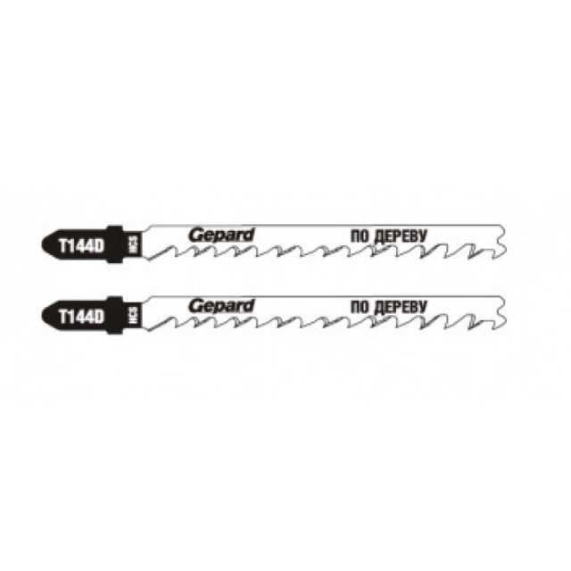 Пилка для лобзика Gepard GP0640-05 по дереву T144D 2 шт Пилка для лобзика Gepard GP0640-05 по дереву T144D 2 шт