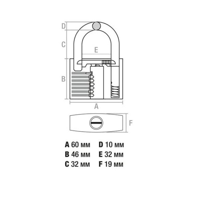 Замок навесной Startul Master ST9081-60 60 мм Замок навесной Startul Master ST9081-60 60 мм