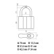 Замок навесной Startul Master ST9090-80 80 мм Замок навесной Startul Master ST9090-80 80 мм